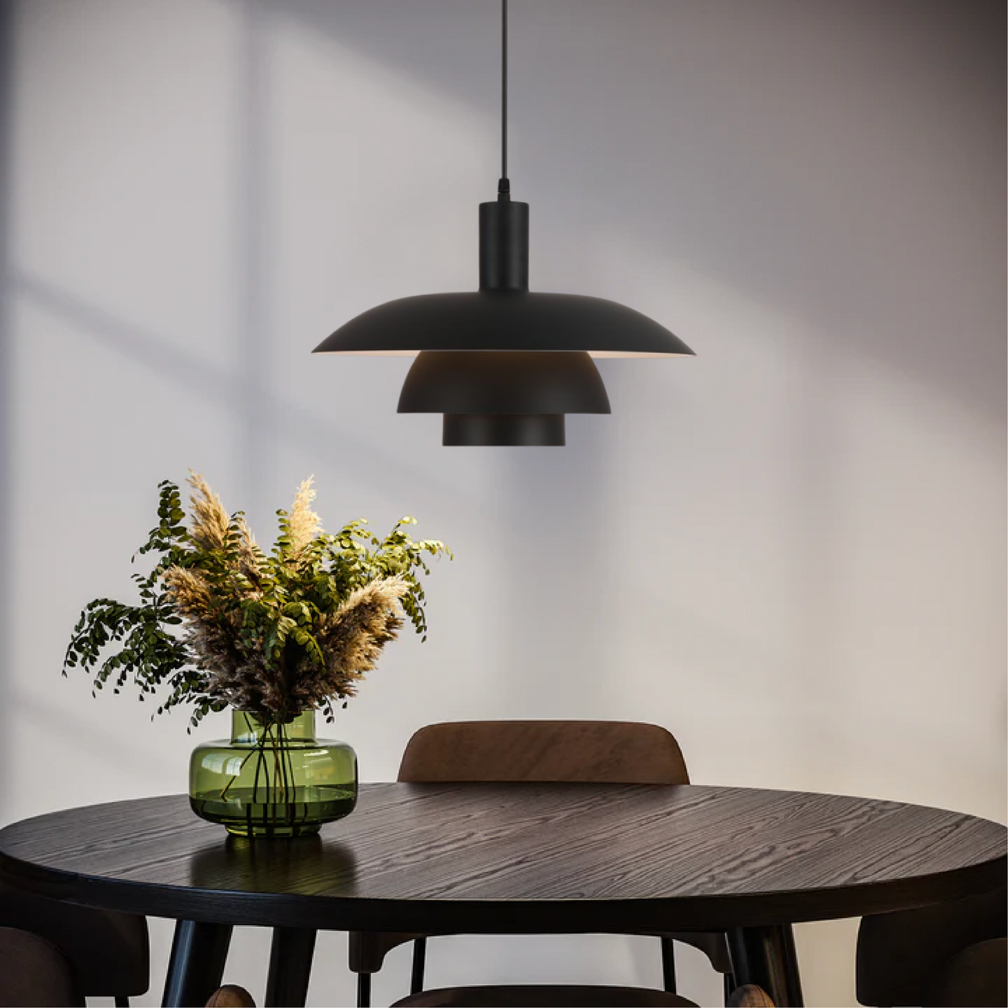 LYSKANT | Danish Design Hanglamp – Scandinavisch Minimalisme – LED – Ø29/39 cm – Mat Metaal