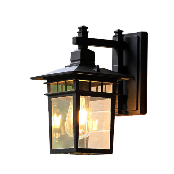 VARENO | Buiten Wandlamp met Verstelbare Kap – Zwart Aluminium – E27 Fitting – Waterbestendig – Ø22/29 cm