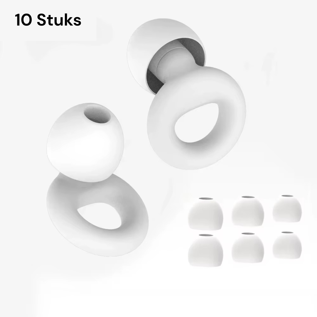 ZenSilence™ | Siliconen Oordopjes voor Slaap, Werk & Zwemmen (4 maten)