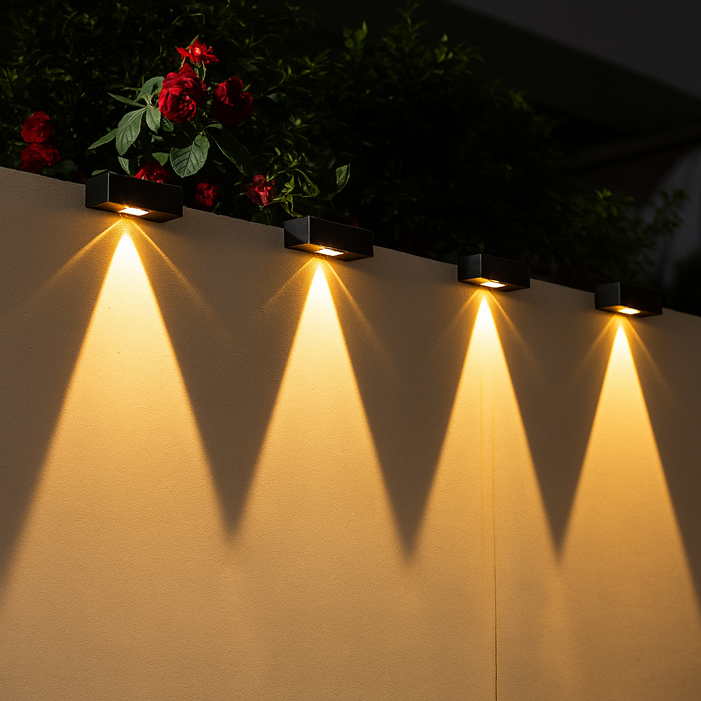 Aurion | Waterdichte LED Buitenlamp op Zonne-energie met Dimbare Warm- en Witlichtmodus