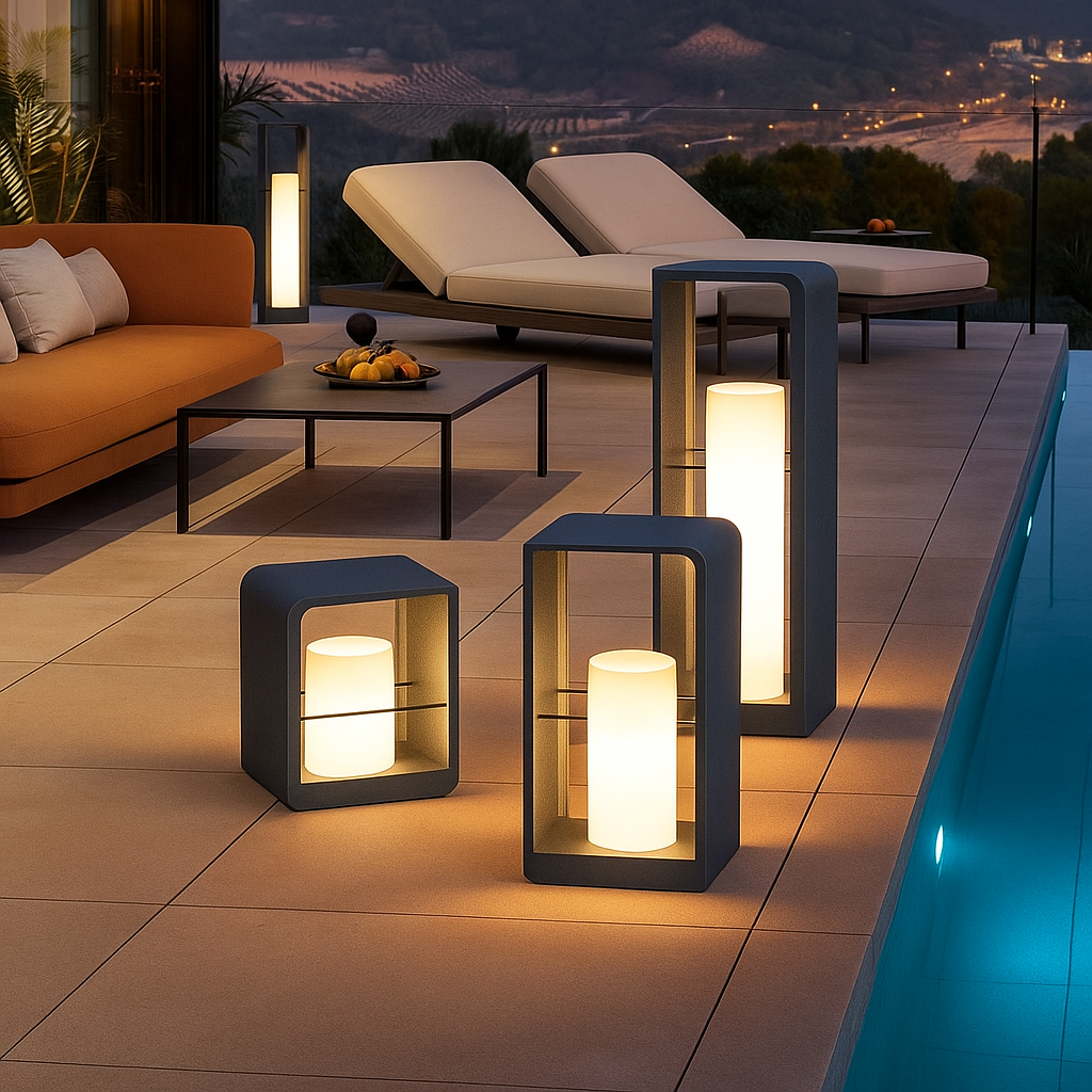 IRENA | Solar Tuinlamp – Zwart Aluminium – Sfeervolle Buitenverlichting in Scandinavische Stijl