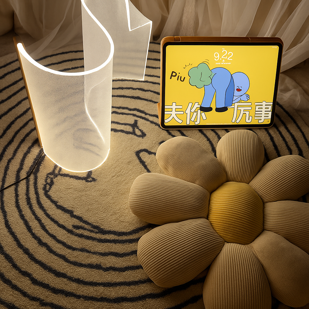 NovaFold | Abstracte Tafellamp van Acryl – Artistiek Design – LED – Uniek Lichtobject