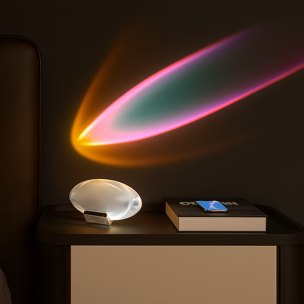 Crystal Eye – Tafellamp met Kristaleffect | 3 Lichtstanden | LED