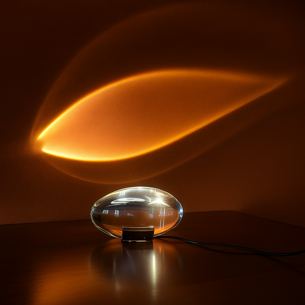 Crystal Eye – Tafellamp met Kristaleffect | 3 Lichtstanden | LED