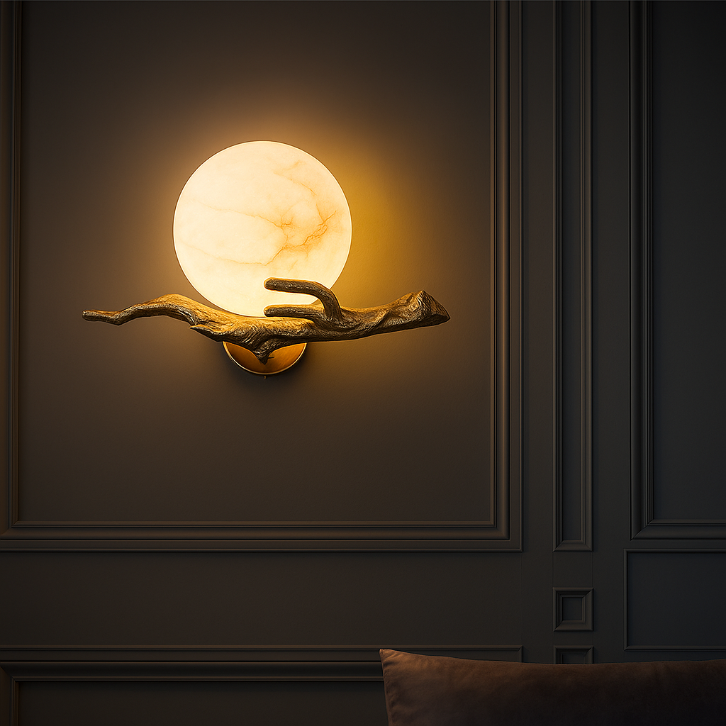 LustraMuro | Luxe Wandlamp met Marmerlook – Warme LED Verlichting