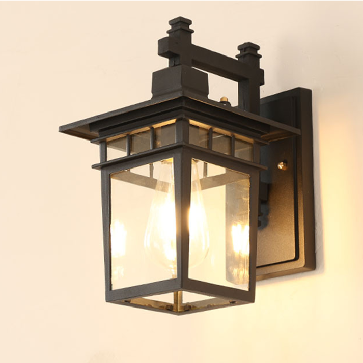 VARENO | Buiten Wandlamp met Verstelbare Kap – Zwart Aluminium – E27 Fitting – Waterbestendig – Ø22/29 cm