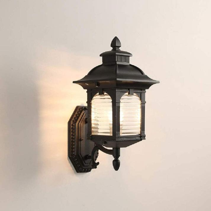Vintaria | Wandlamp Antiek Glas – Klassiek Buitenarmatuur – E27 Fitting – 39 cm Hoog