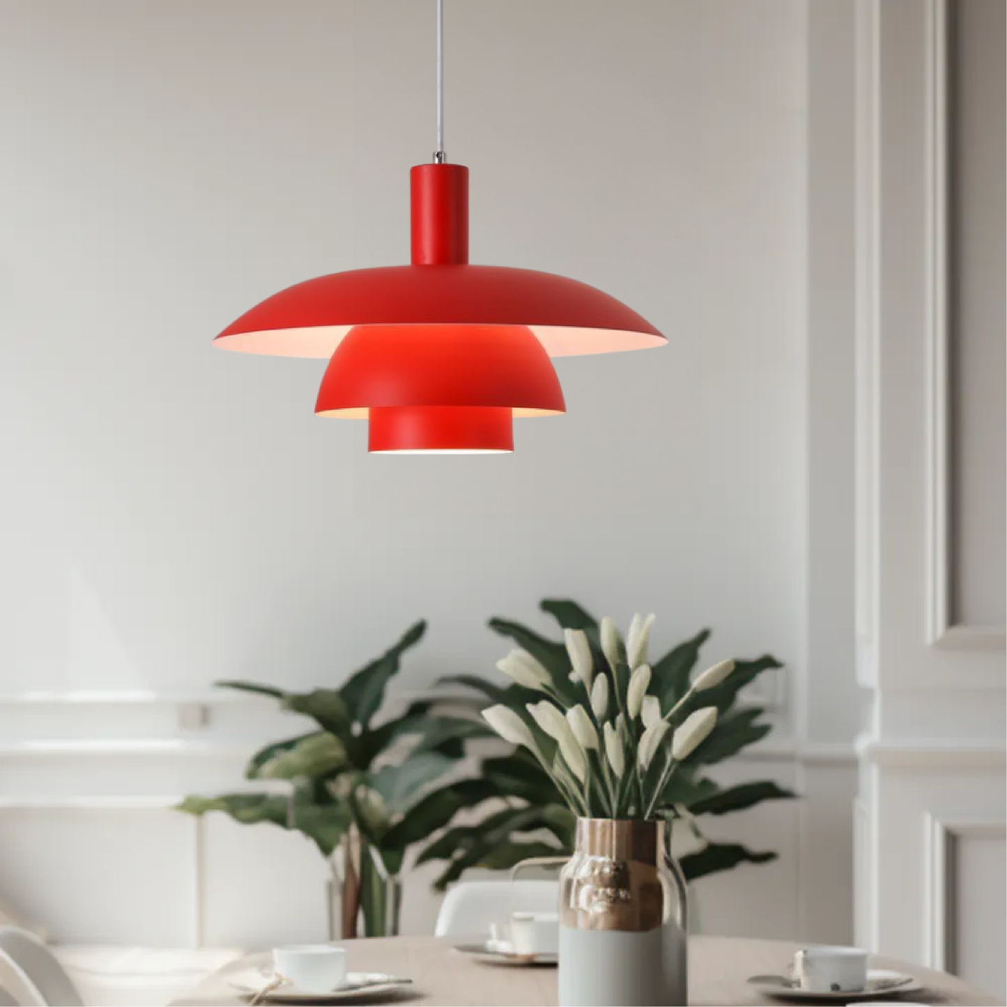 LYSKANT | Danish Design Hanglamp – Scandinavisch Minimalisme – LED – Ø29/39 cm – Mat Metaal