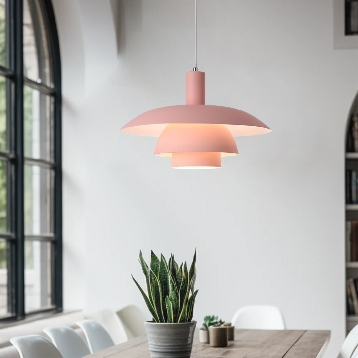 LYSKANT | Danish Design Hanglamp – Scandinavisch Minimalisme – LED – Ø29/39 cm – Mat Metaal