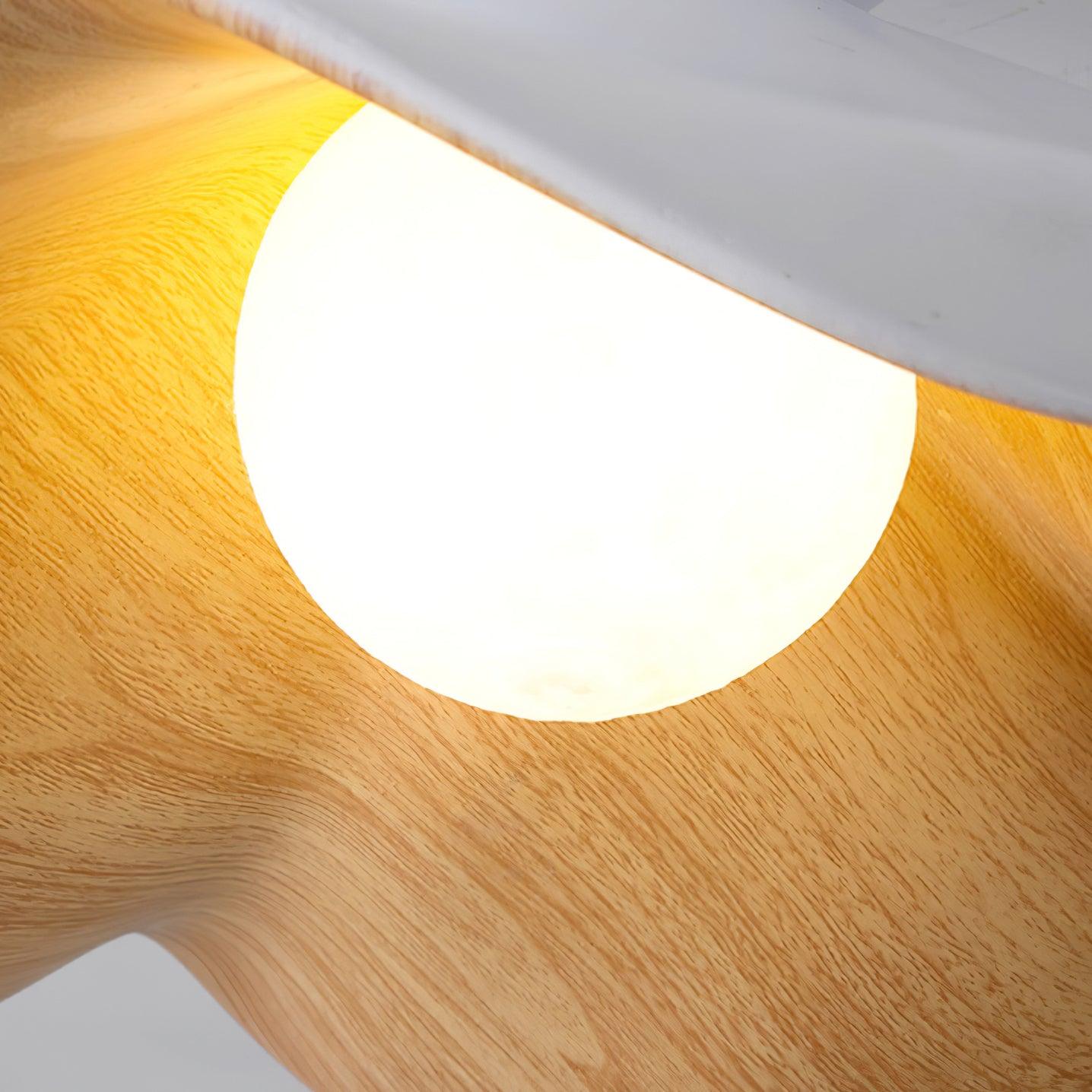 ElementBois - Hanglamp in Hars Lotus Plafondlamp