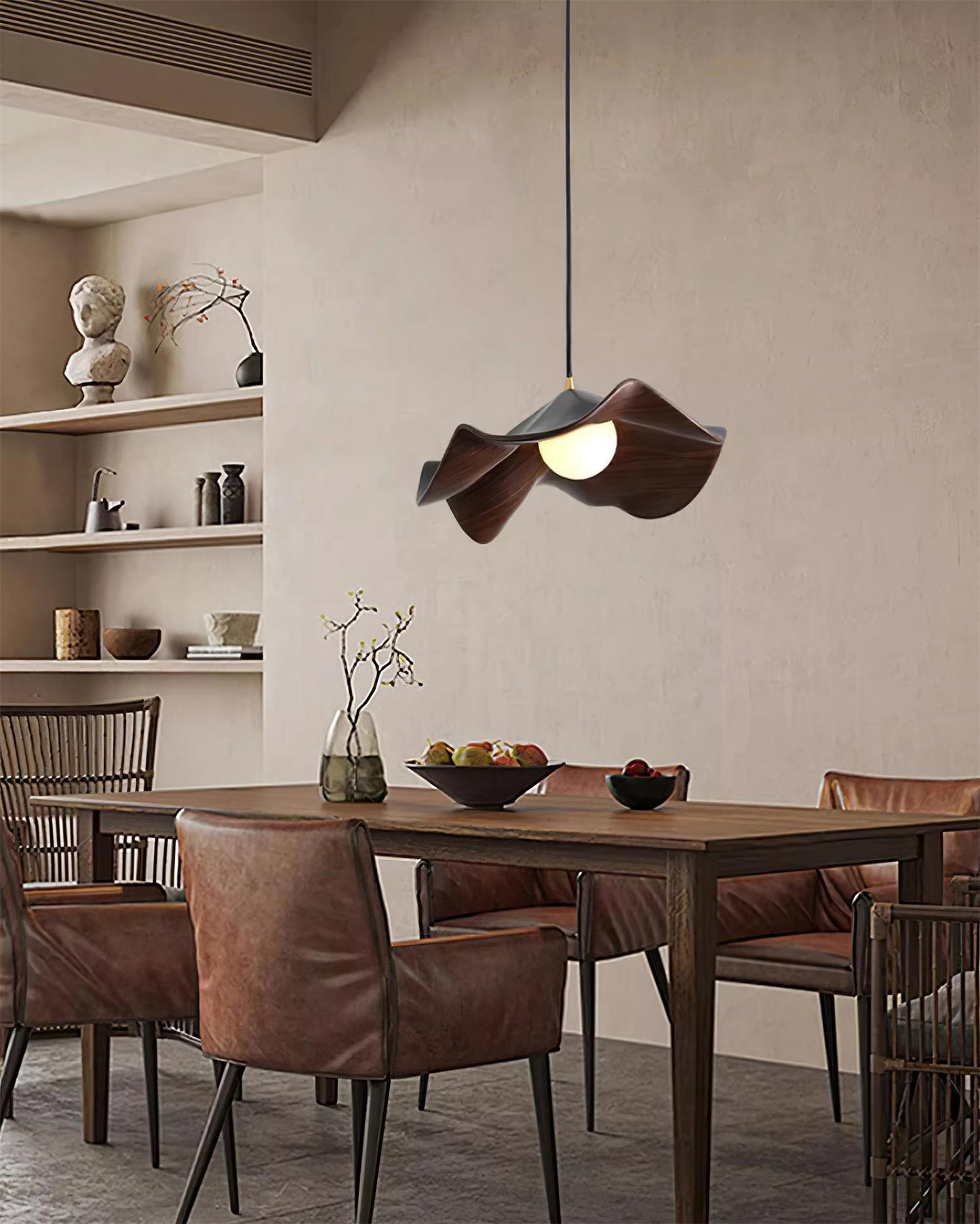 ElementBois - Hanglamp in Hars Lotus Plafondlamp