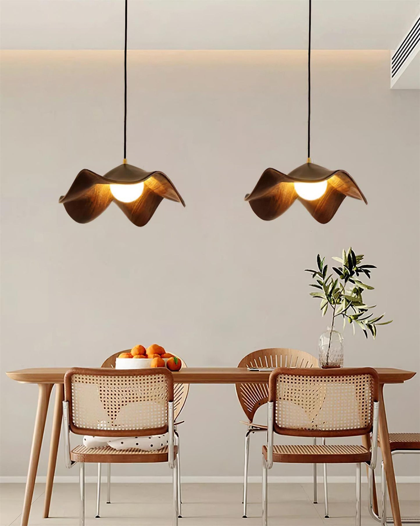 ElementBois - Hanglamp in Hars Lotus Plafondlamp