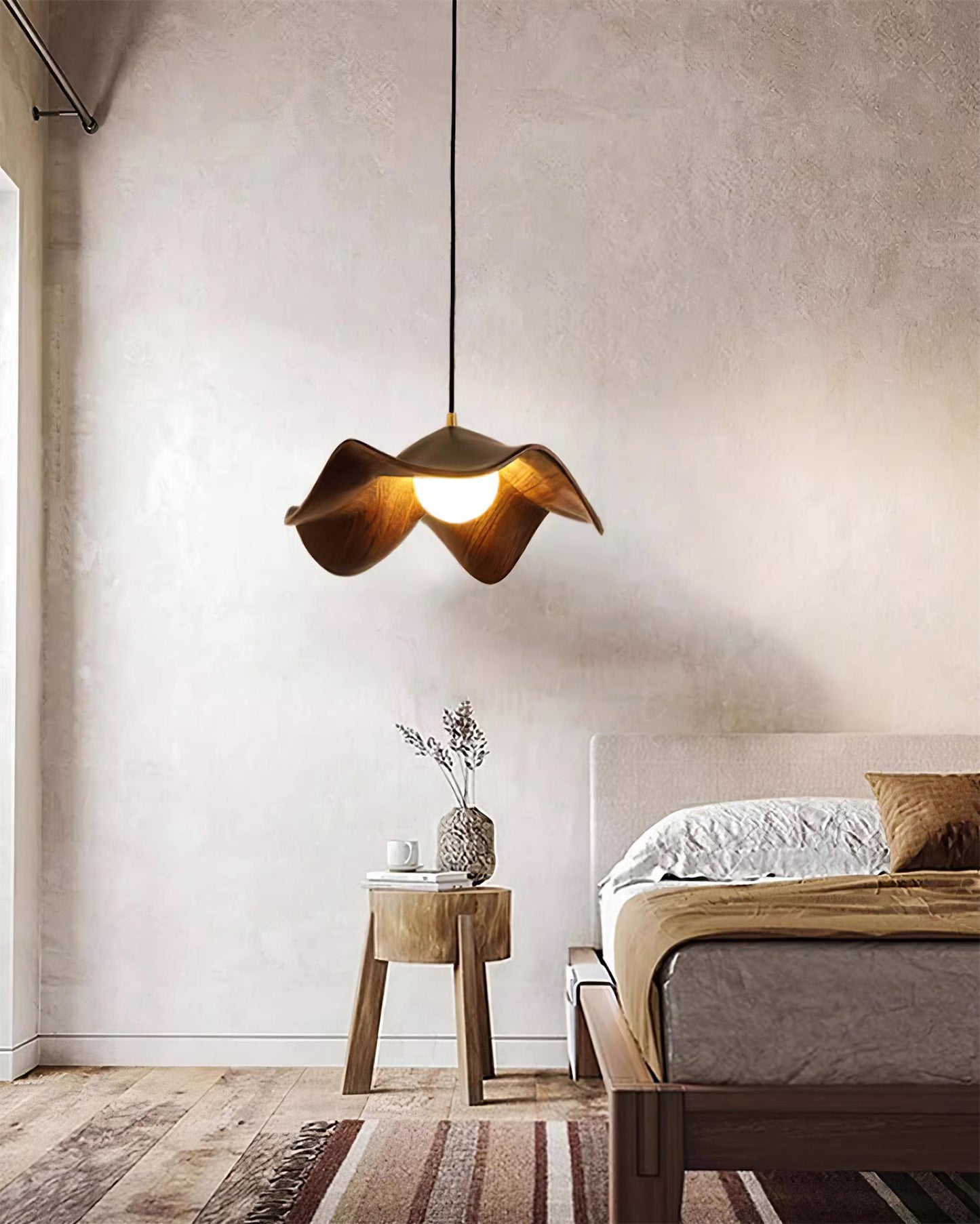 ElementBois - Hanglamp in Hars Lotus Plafondlamp