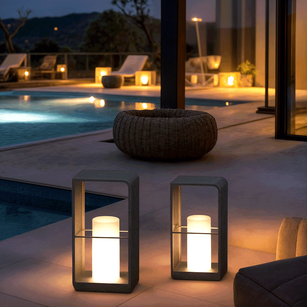 IRENA | Solar Tuinlamp – Zwart Aluminium – Sfeervolle Buitenverlichting in Scandinavische Stijl