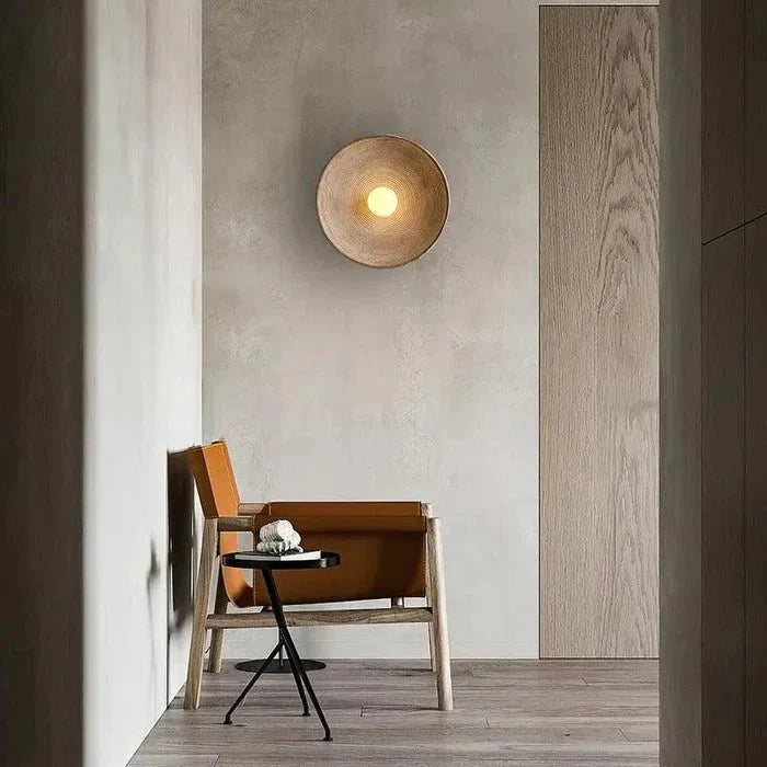 HaruGlow Wandlamp – Natuurlijke Houten Wandverlichting met Warm Licht