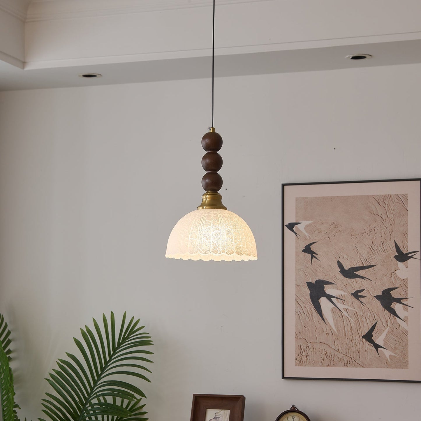 LUNARIAH Hanglamp – Handgemaakt Design in Glas, Hout & Keramiek – In 4 Modellen