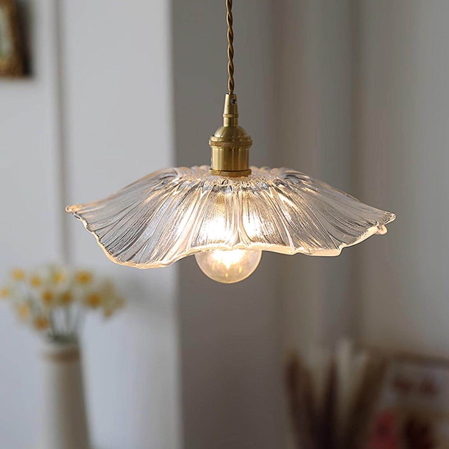 NostalgieLicht - Vintage Glazen Hanglamp