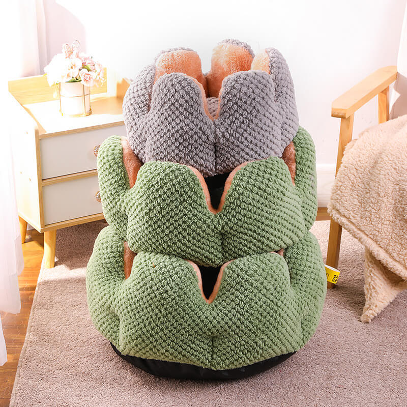 BloomNest – Pluche Bloemenmand voor Katten & Honden | Wasbaar & Zacht
