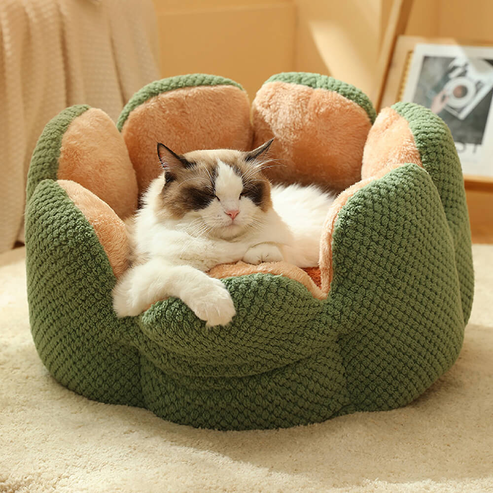 BloomNest – Pluche Bloemenmand voor Katten & Honden | Wasbaar & Zacht