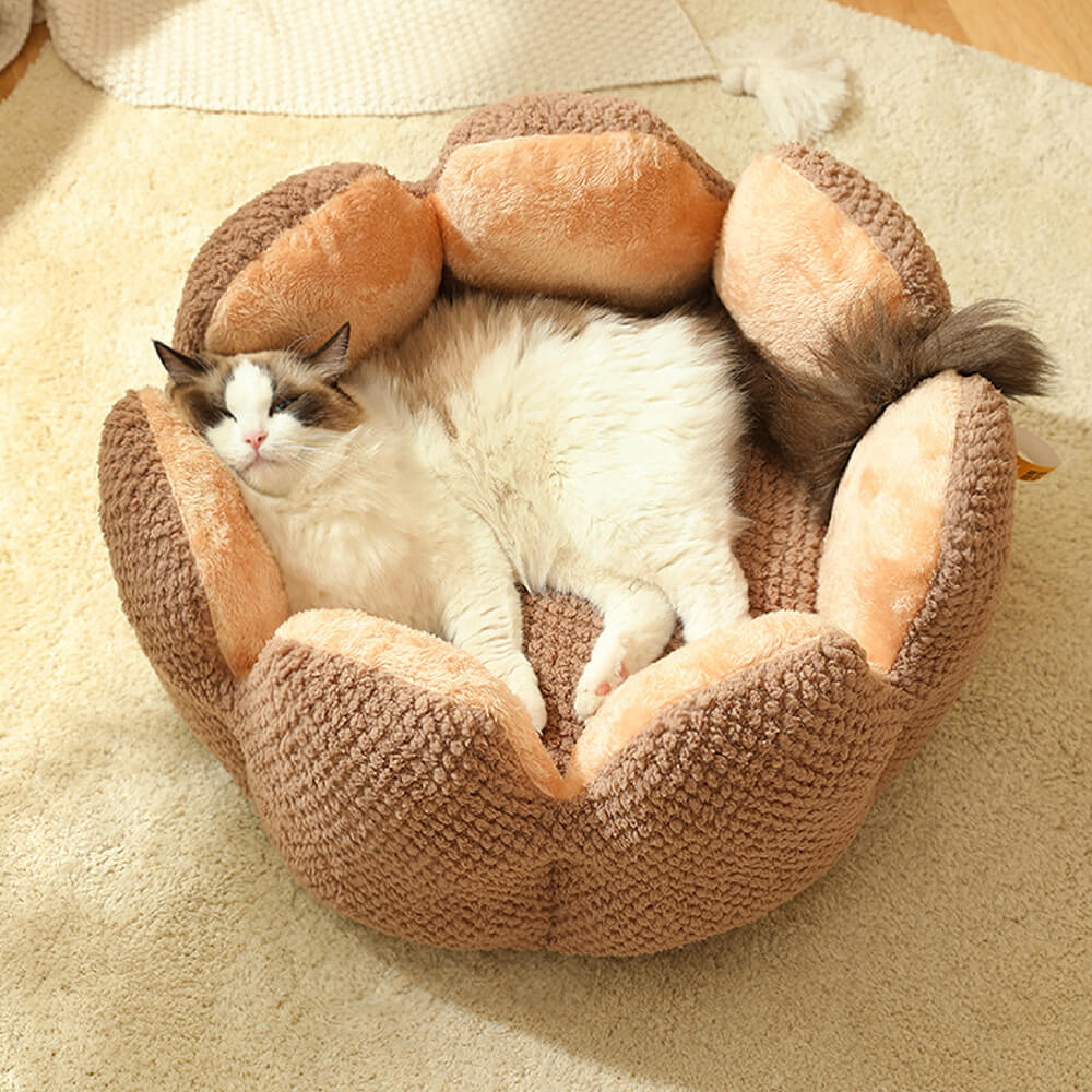 BloomNest – Pluche Bloemenmand voor Katten & Honden | Wasbaar & Zacht