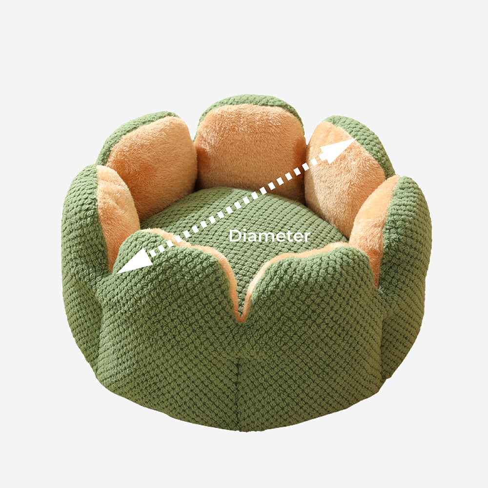 BloomNest – Pluche Bloemenmand voor Katten & Honden | Wasbaar & Zacht