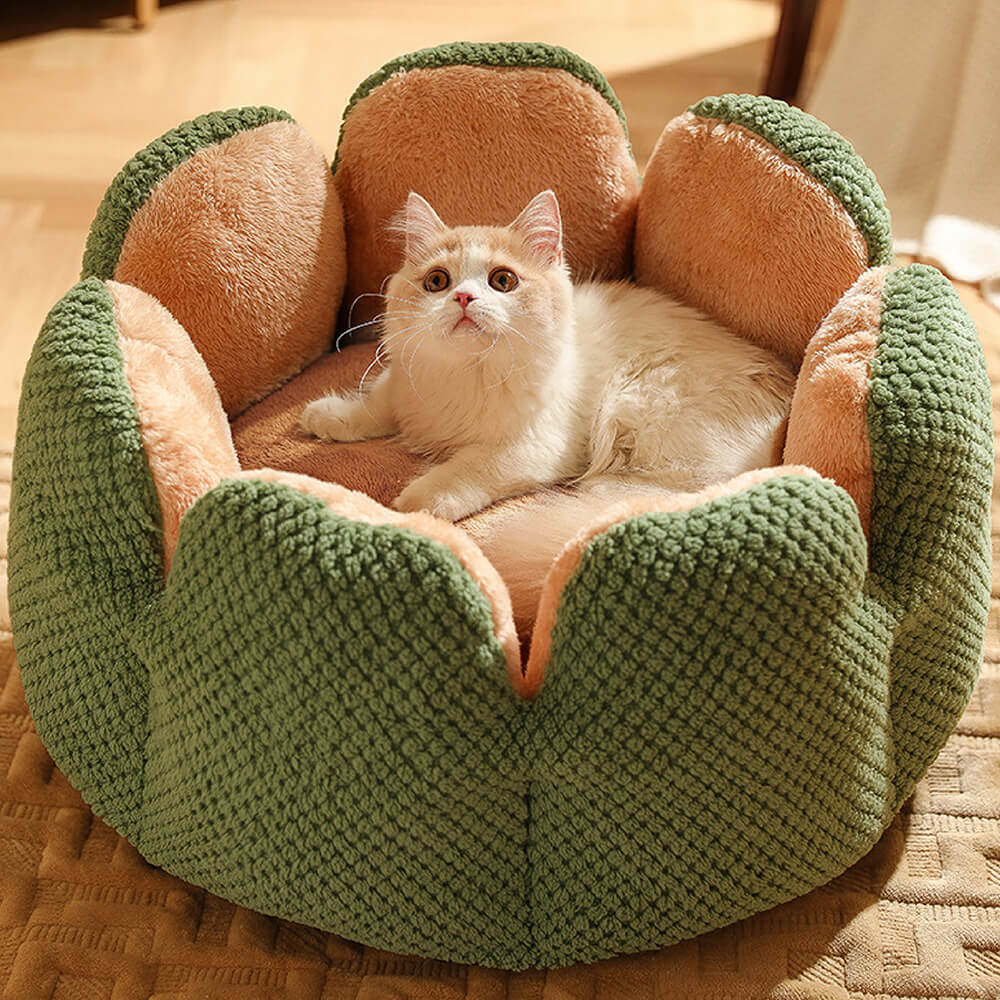 BloomNest – Pluche Bloemenmand voor Katten & Honden | Wasbaar & Zacht