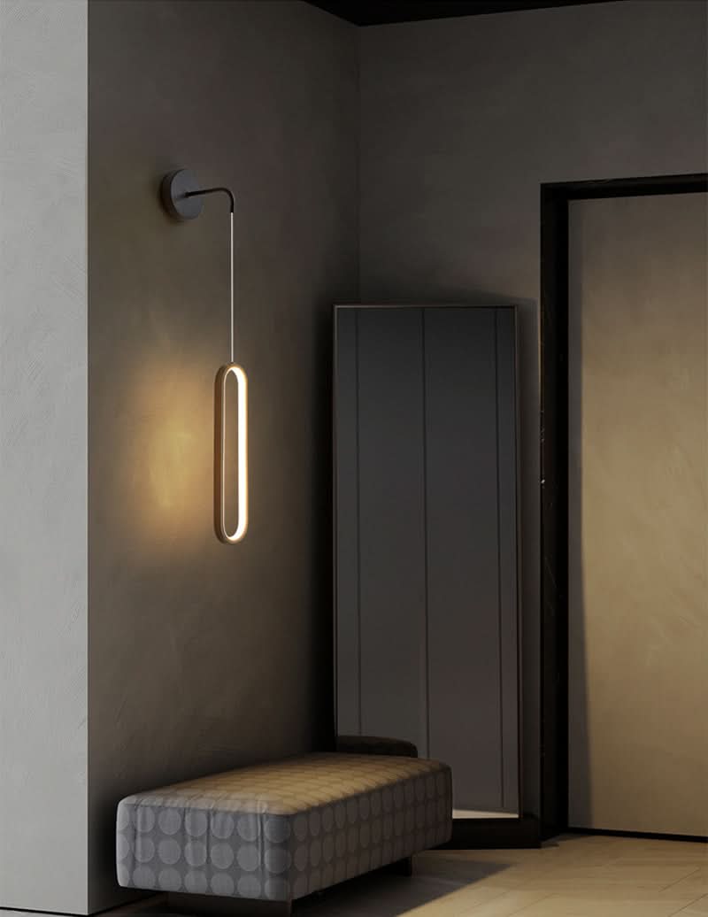 Stralende wandlamp