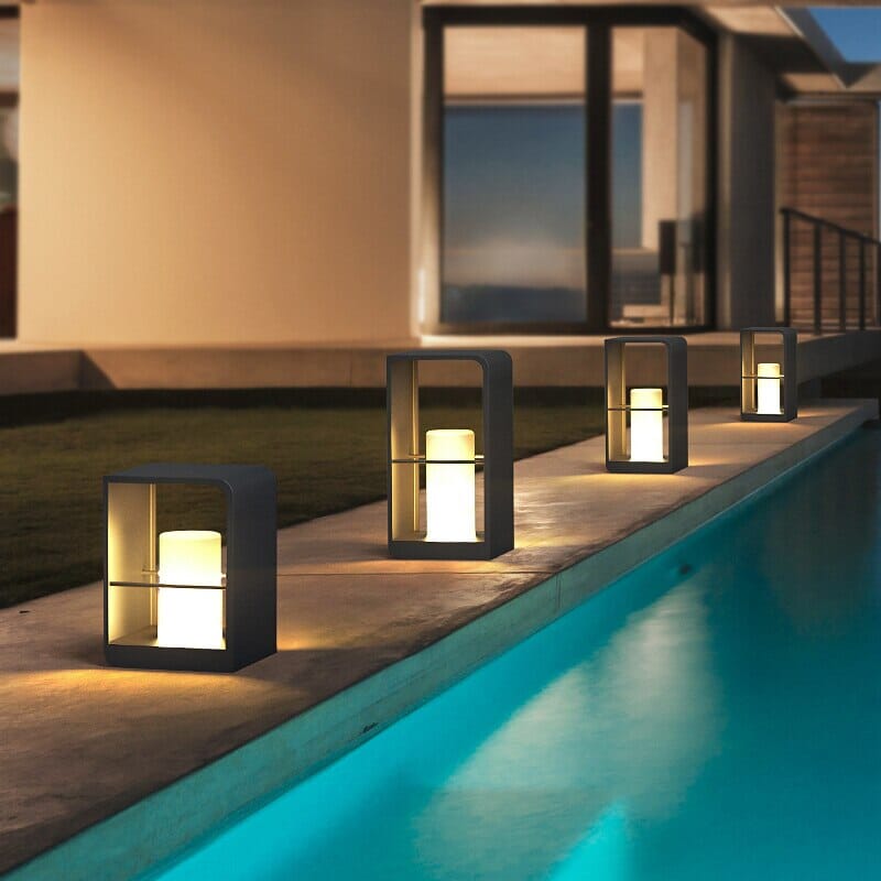 IRENA | Solar Tuinlamp – Zwart Aluminium – Sfeervolle Buitenverlichting in Scandinavische Stijl