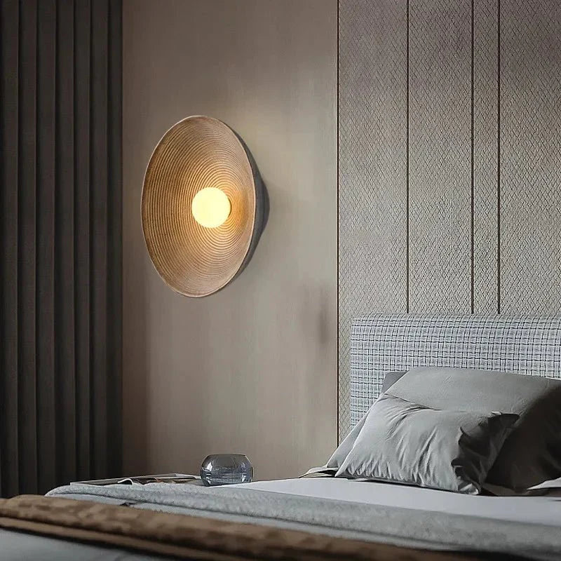 HaruGlow Wandlamp – Natuurlijke Houten Wandverlichting met Warm Licht