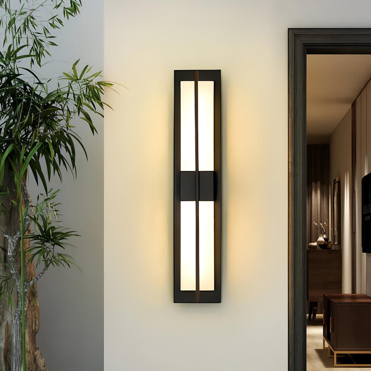 Brighton Marble Outdoor Wall Lamp
