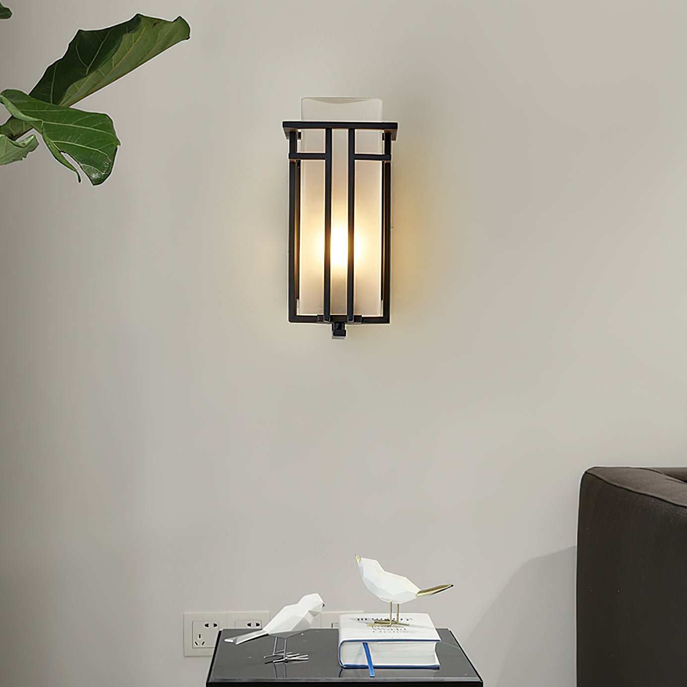 ARVINA Wandlamp Buiten – Retro IJzeren Design met Glas – IP65 – E27 Fitting