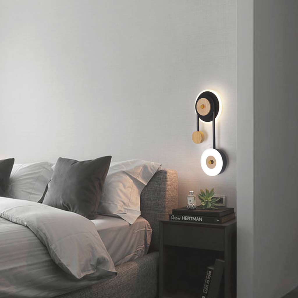 AcriLume Wandlamp - Modern Uniek Ontwerp met Hout en Acryl