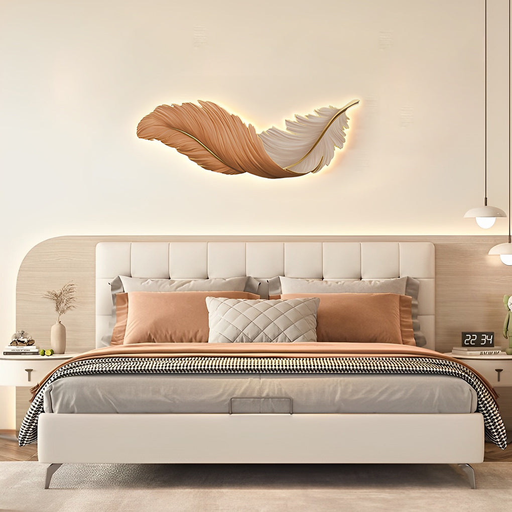 Moderne Wandlamp met USB Aansluiting en Afstandsbediening - Creatief Veerontwerp voor Binnengebruik 8