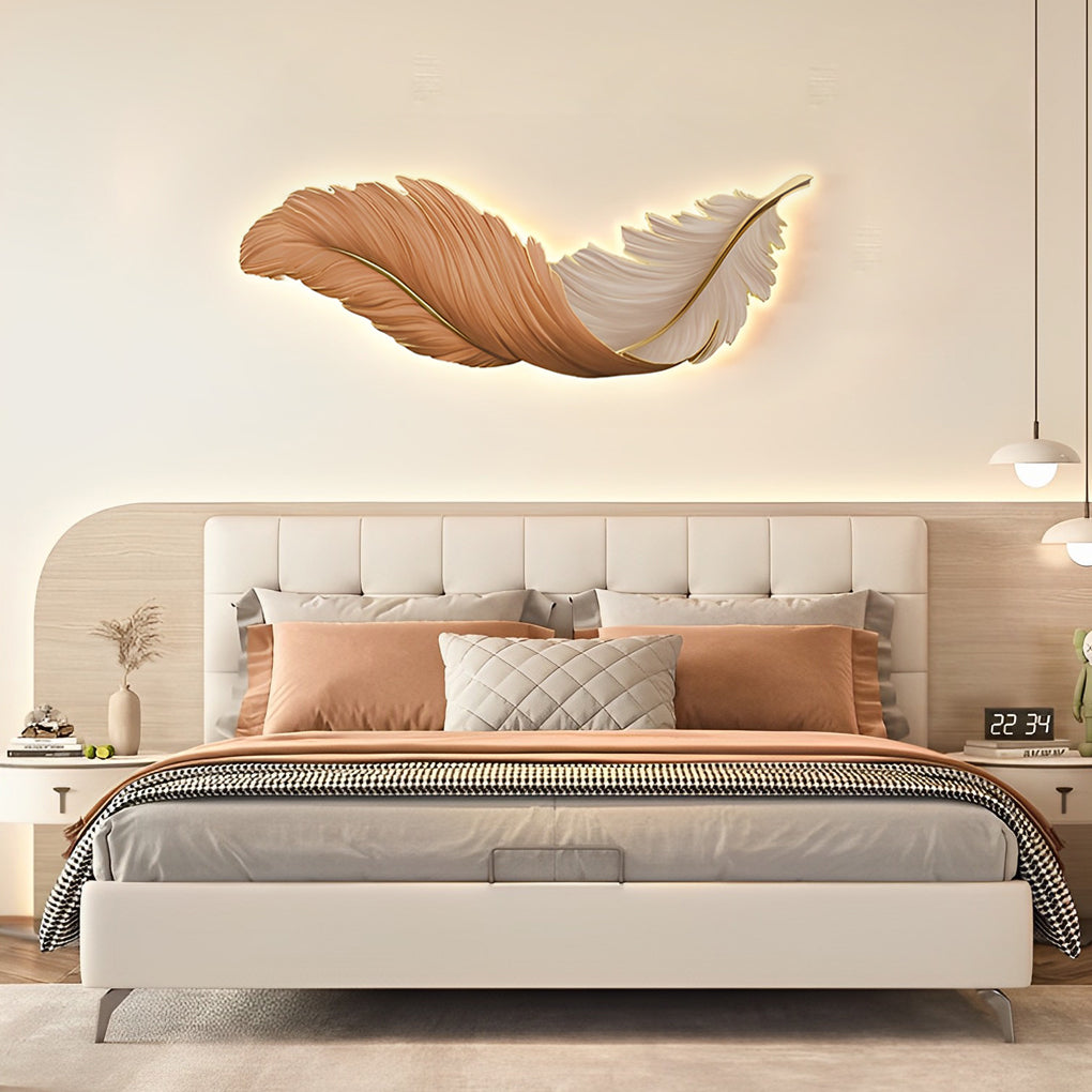 Moderne Wandlamp met USB Aansluiting en Afstandsbediening - Creatief Veerontwerp voor Binnengebruik 9