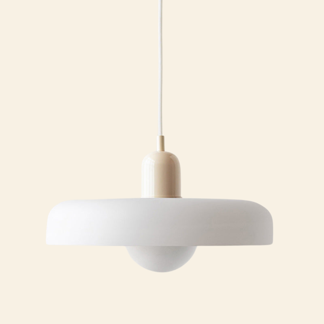 Macaron- hanglamp met gekleurd glas en modern design