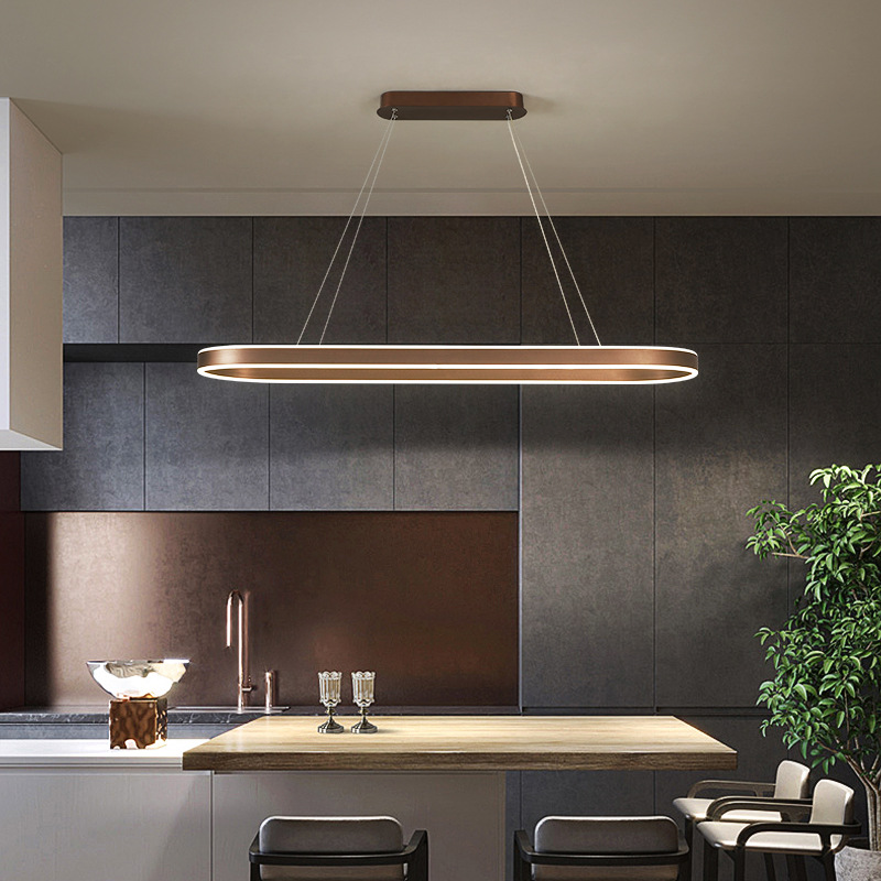 AURELIA Keukenkroonluchter – Rose Gold Designlamp met LED Verlichting voor Eettafel of Kookeiland