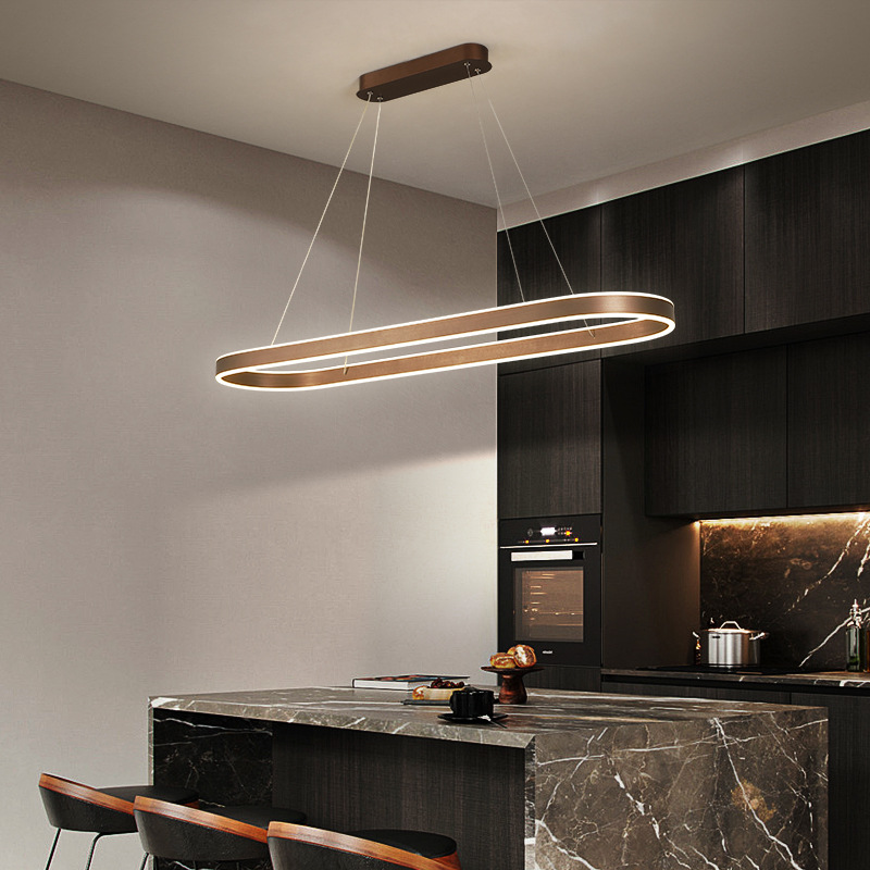 AURELIA Keukenkroonluchter – Rose Gold Designlamp met LED Verlichting voor Eettafel of Kookeiland