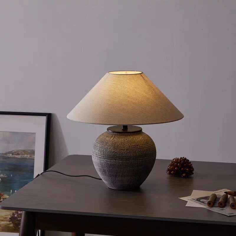 TerraLuma | Keramische Tafellamp – Warm Licht