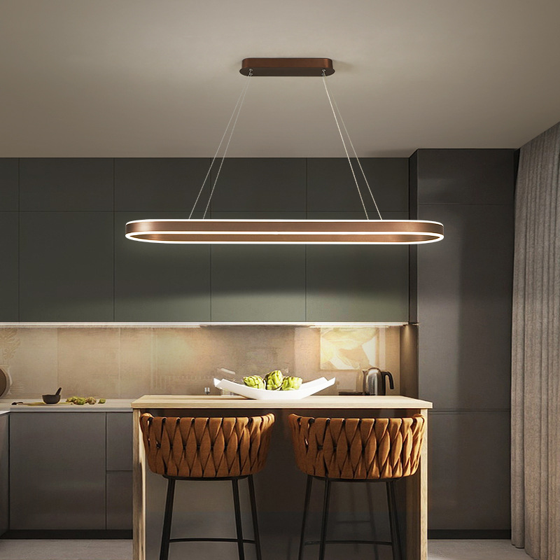 AURELIA Keukenkroonluchter – Rose Gold Designlamp met LED Verlichting voor Eettafel of Kookeiland
