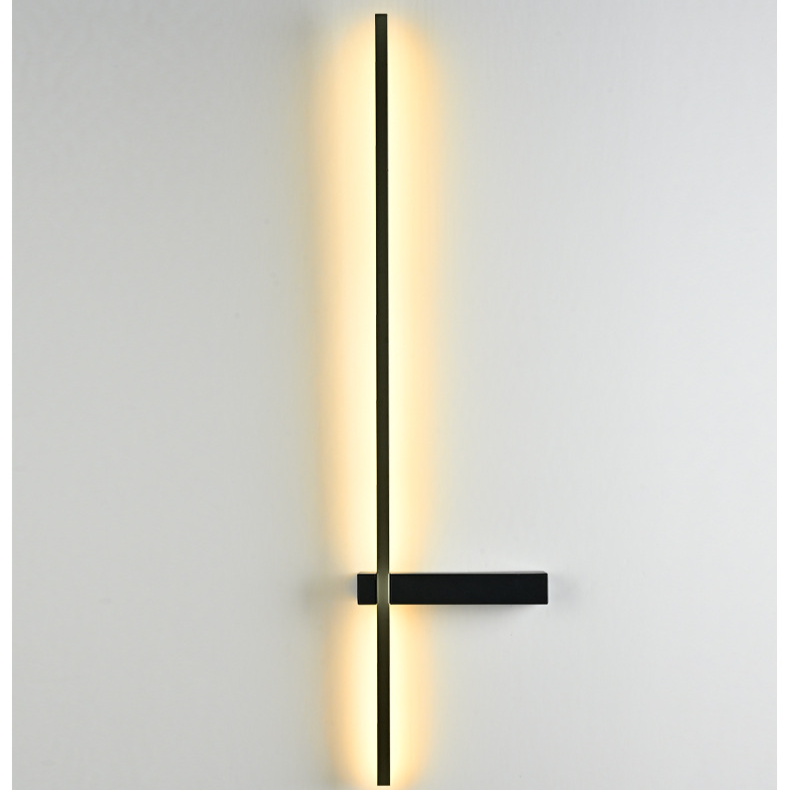 STRAVIA | Moderne Buiten Zuil Wandlamp – LED – IP65 – 12W / 18W / 24W – Zwart Design