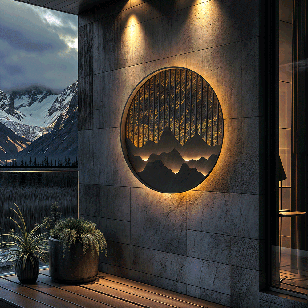 WeerLicht | Moderne Waterdichte LED Wandlamp – IP55 – Roestvrij – Voor Binnen & Buiten – Zwart Mat