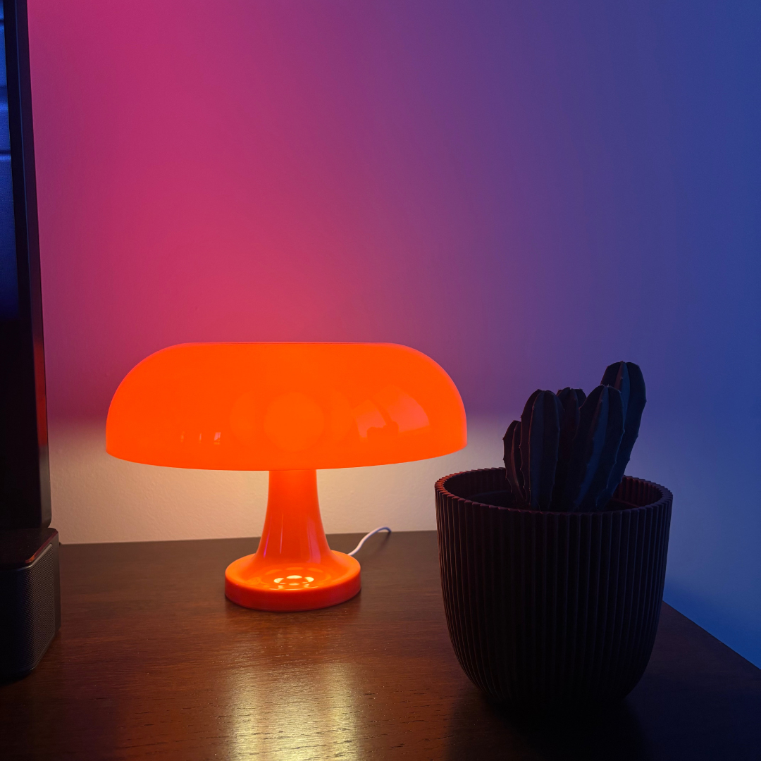 GlowShroom | Retro Mushroom Tafellamp – Oranje