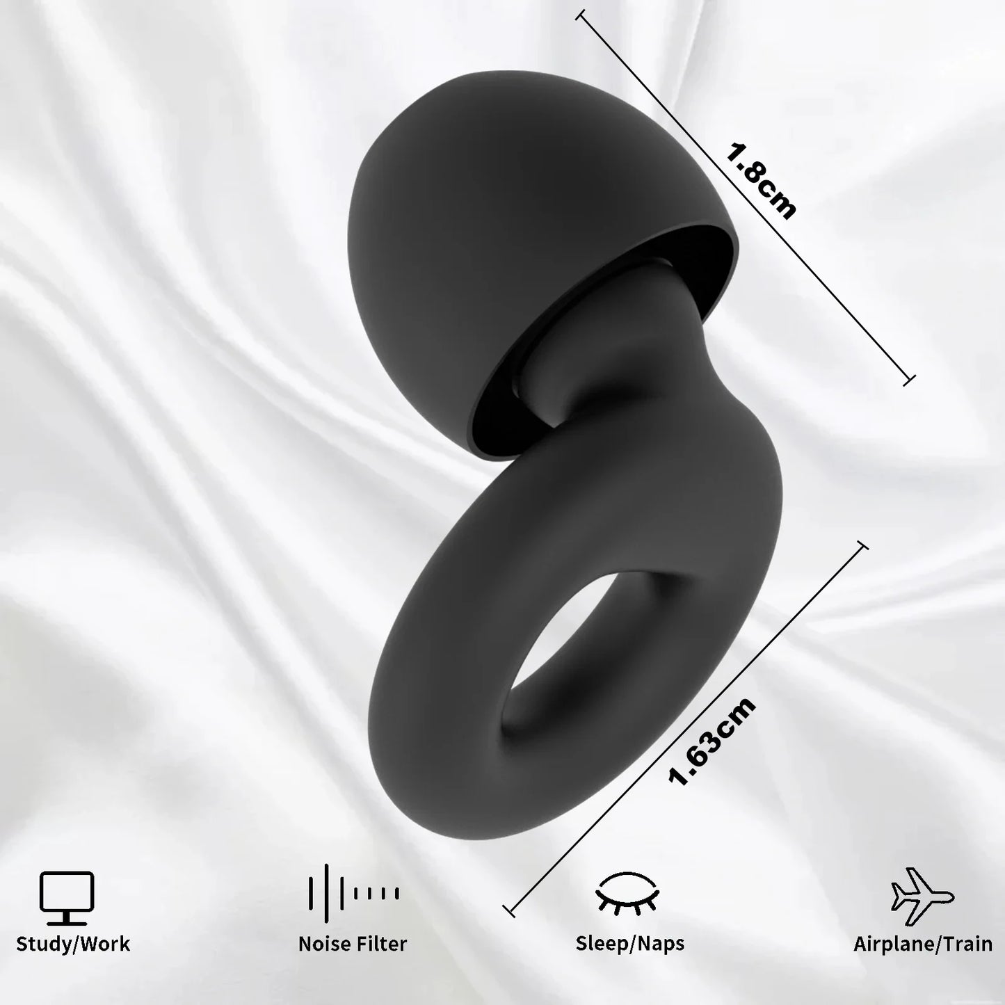 ZenSilence™ | Siliconen Oordopjes voor Slaap, Werk & Zwemmen (4 maten)