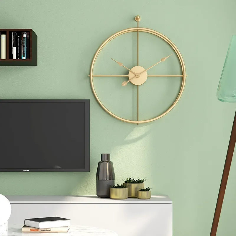 Vermilion | Stille Muurklok voor Moderne Interieurs
