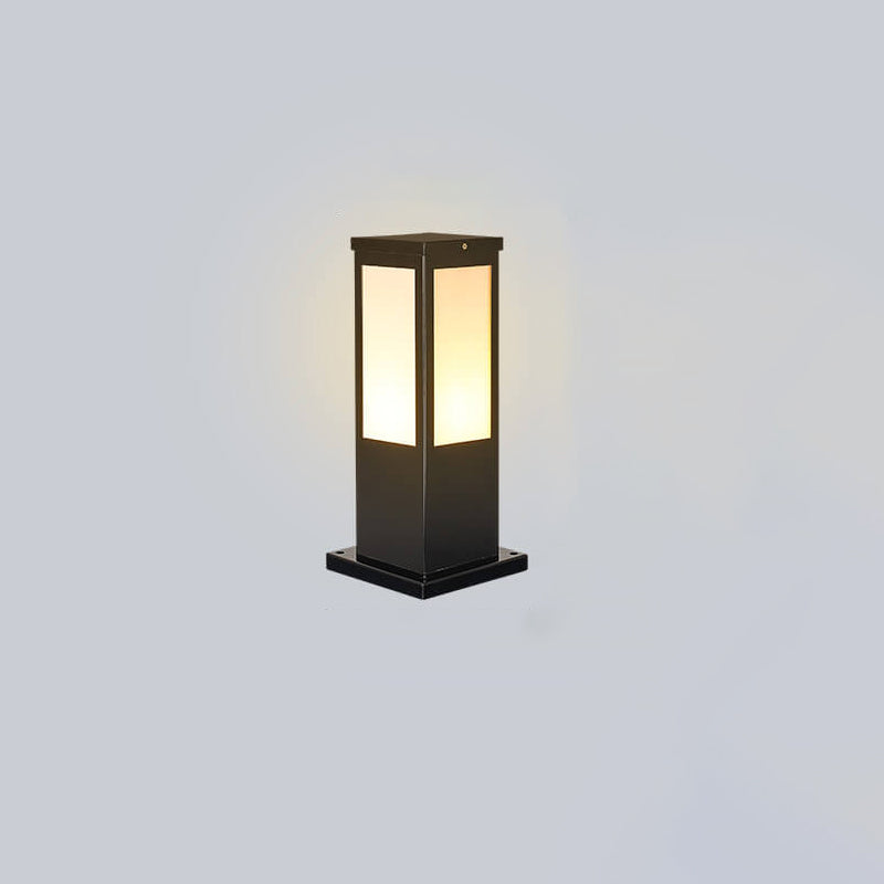 LUXORA Bolderlamp – Vierkante Buitenlamp met Warm LED Licht – IP65 Weerbestendig
