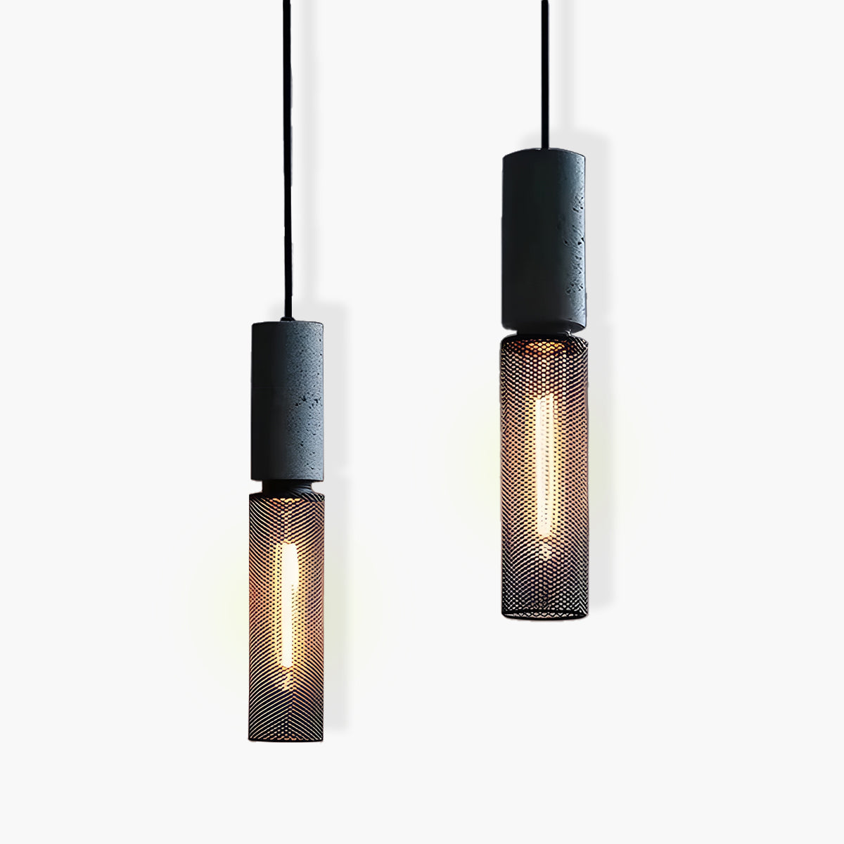 FERROX Hanglamp – Beton & IJzer in Industrieel Design – LED met E27 Fitting