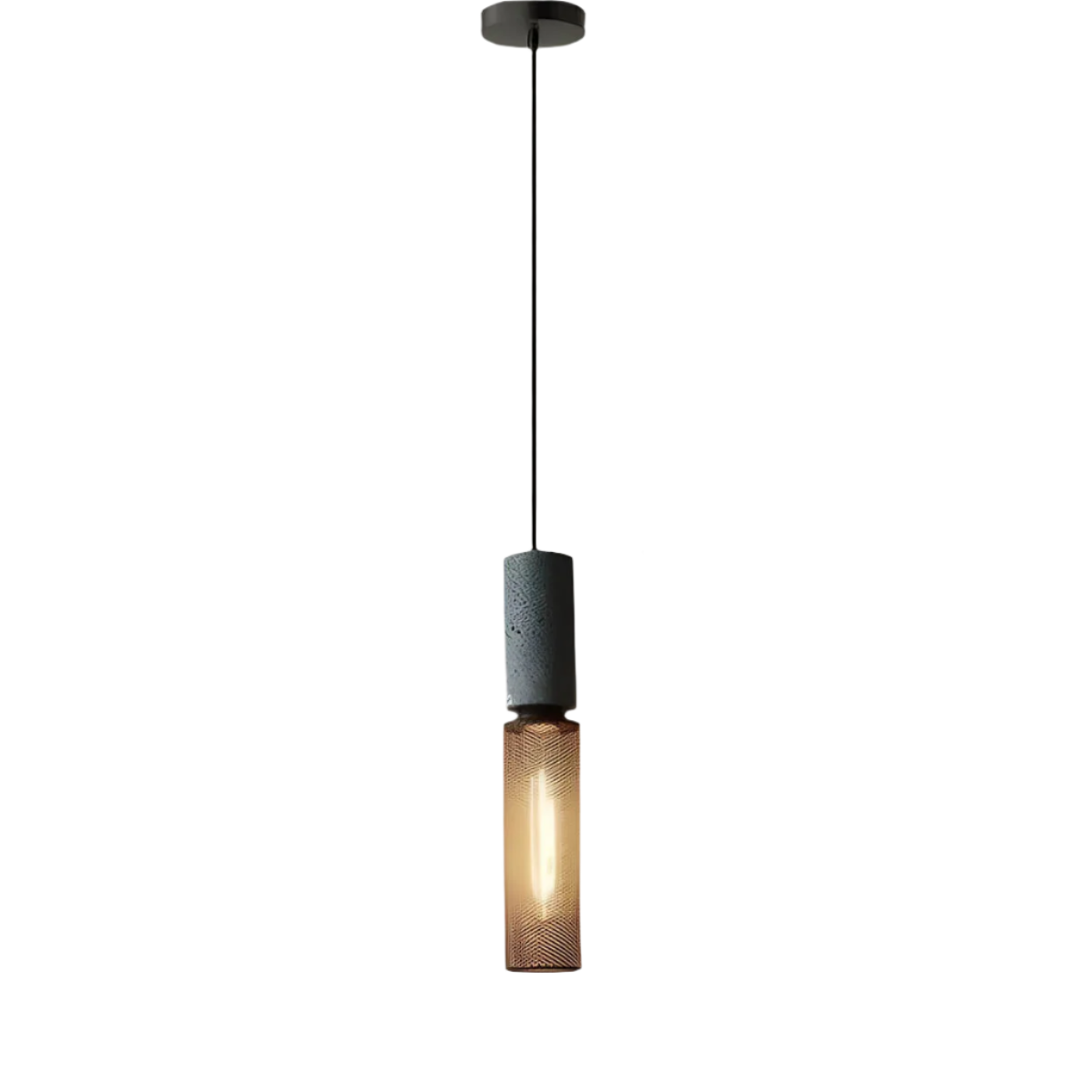 FERROX Hanglamp – Beton & IJzer in Industrieel Design – LED met E27 Fitting