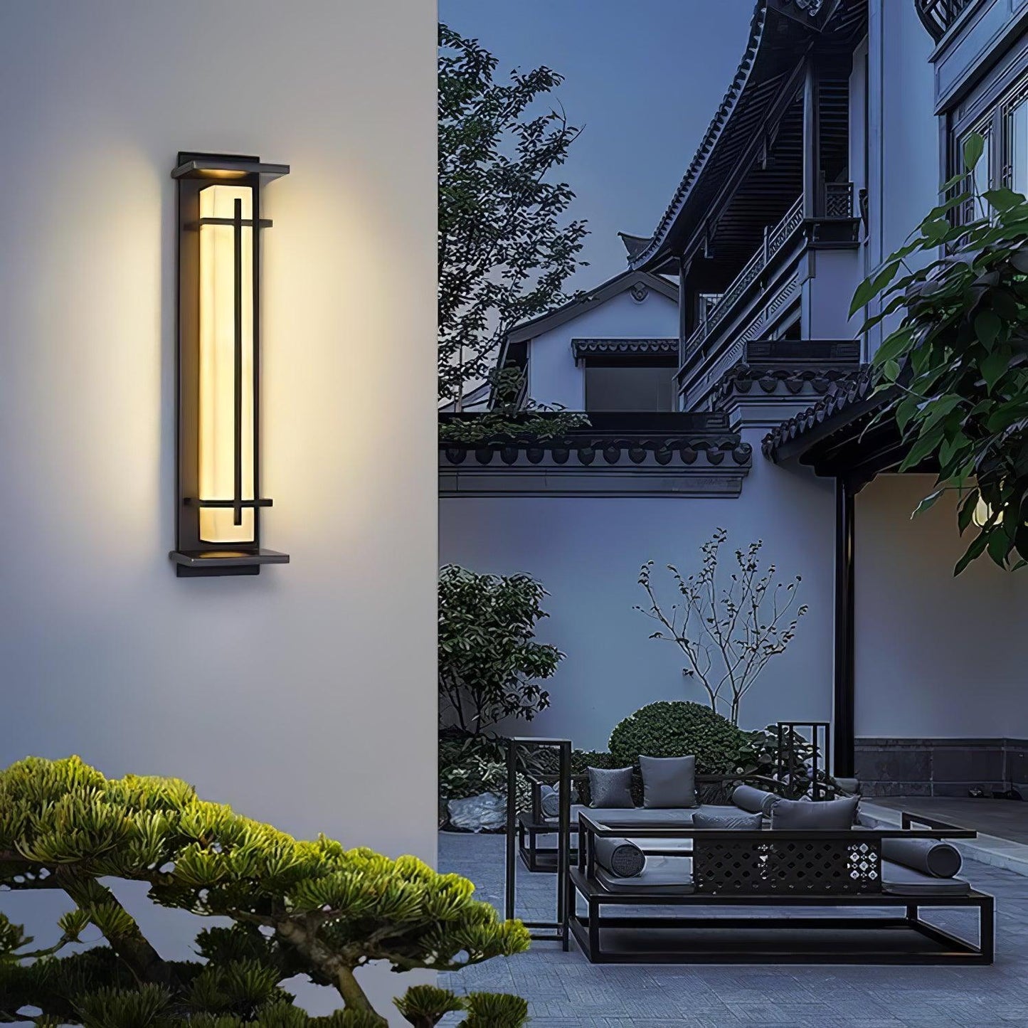 STRAVO Buitenlamp – Moderne LED Wandlamp met Marmer & RVS – Waterdicht IP65