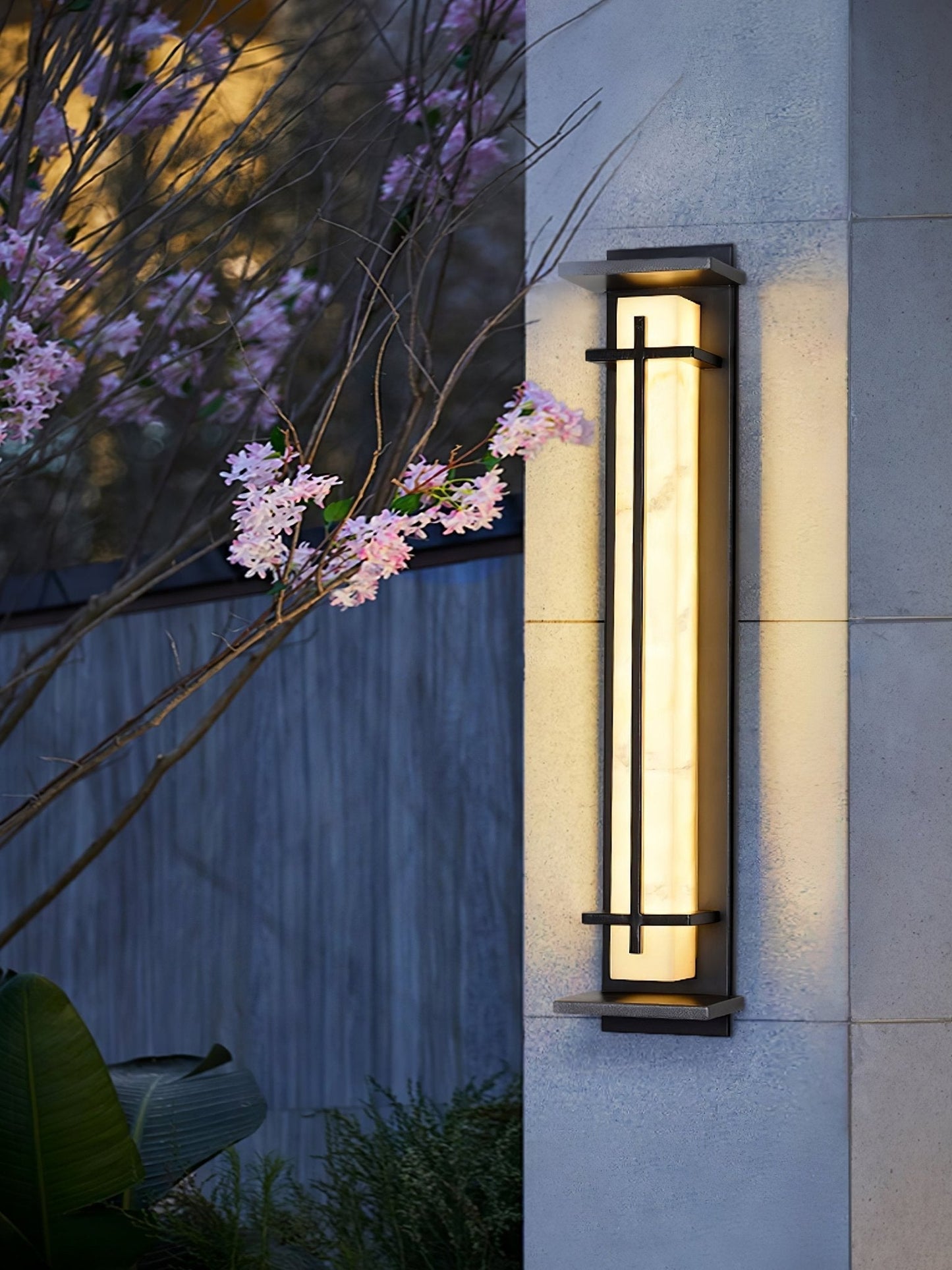 STRAVO Buitenlamp – Moderne LED Wandlamp met Marmer & RVS – Waterdicht IP65