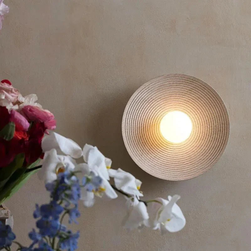 HaruGlow Wandlamp – Natuurlijke Houten Wandverlichting met Warm Licht